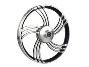 Jante argentée en alliage coulé pour scooter, 14''×2.125''